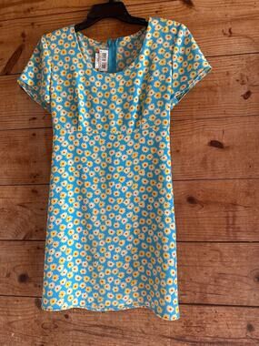 Byer Too! California Retro Flower Print Dress